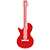 röd gitarr icon