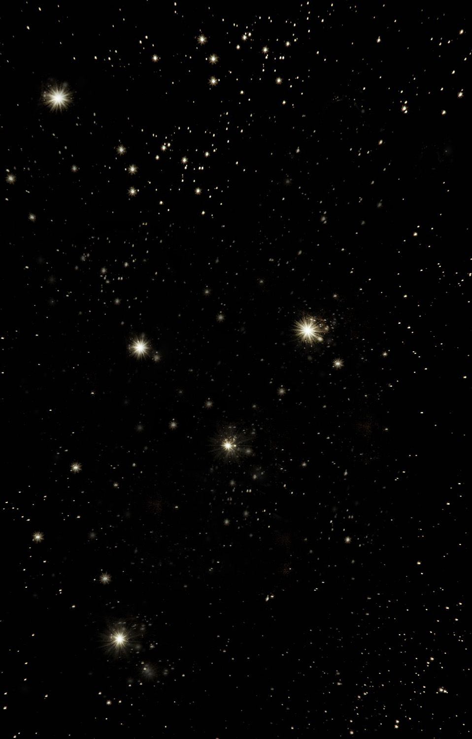  Gnistrande Stjärnor på svart himmel, bakgrund
